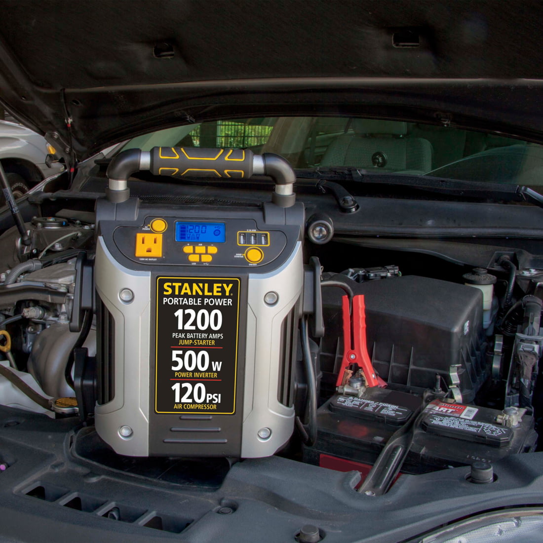Stanley 1200 Peak Amp 12V Jump Starter, Power Station Marketing Product